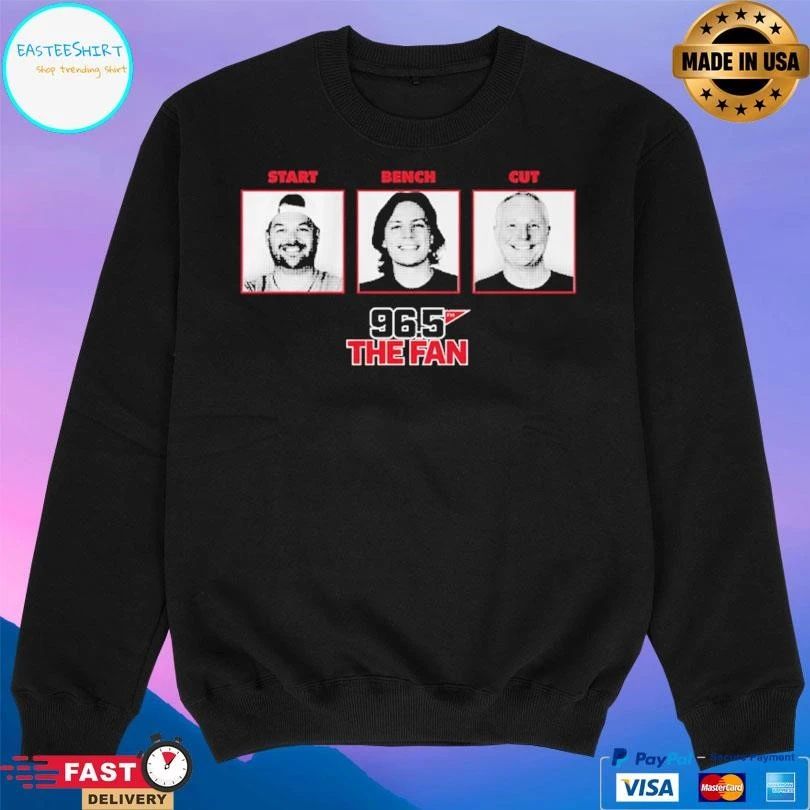 Fescoe And Dusty Start Bench Cut 96.5 The Fan T-shirts