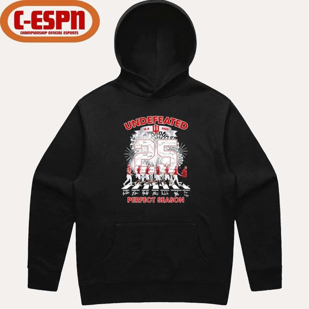 IU Football Abbey Road Undefeated 16-0 Perfect Season Shirt