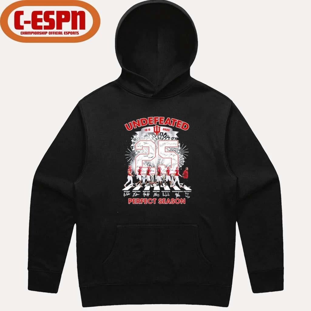 IU Football Abbey Road Undefeated 16-0 Perfect Season Shirt