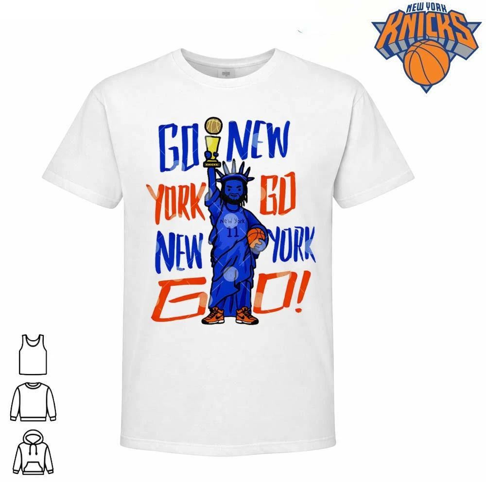 Go New York Go Jalen Brunson Statue Of Liberty Knicks Basketball Shirt