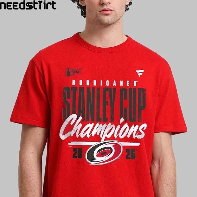 Carolina Hurricanes Red 2026 Stanley Cup Champions Logo Shirt