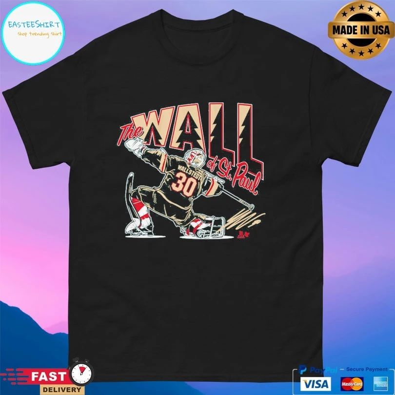 Minnesota Wild Jesper Wallstedt The Wall Of St Paul Remix Shirt