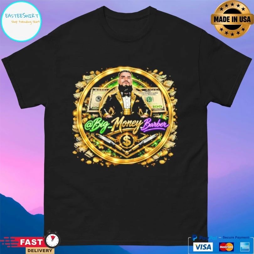 Big Money Barbershop New Money Logo T-shirts