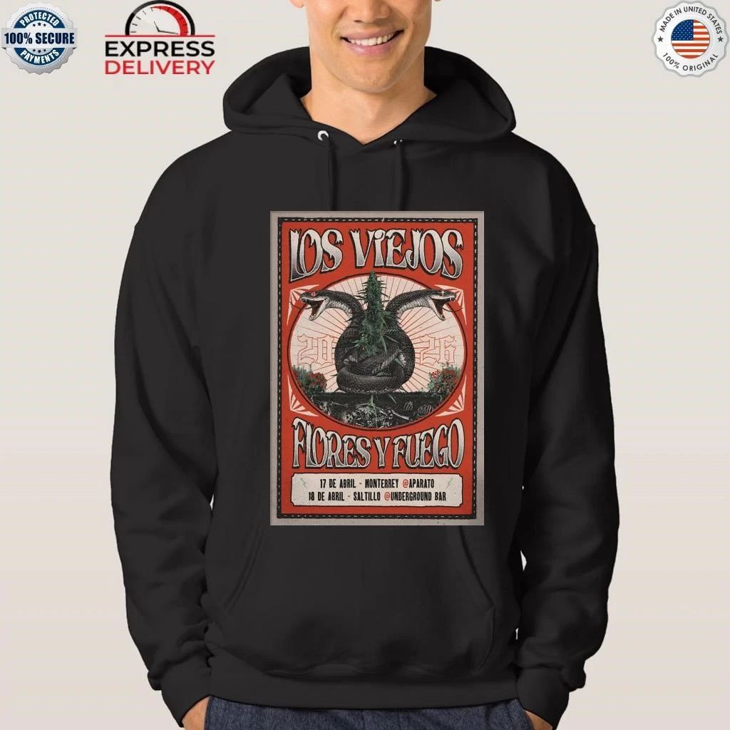 Los Viejos And Flores Y Fuego Mexico 2026 Tour Shirt