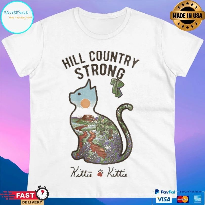 Hill Country Strong Kittie T-shirt