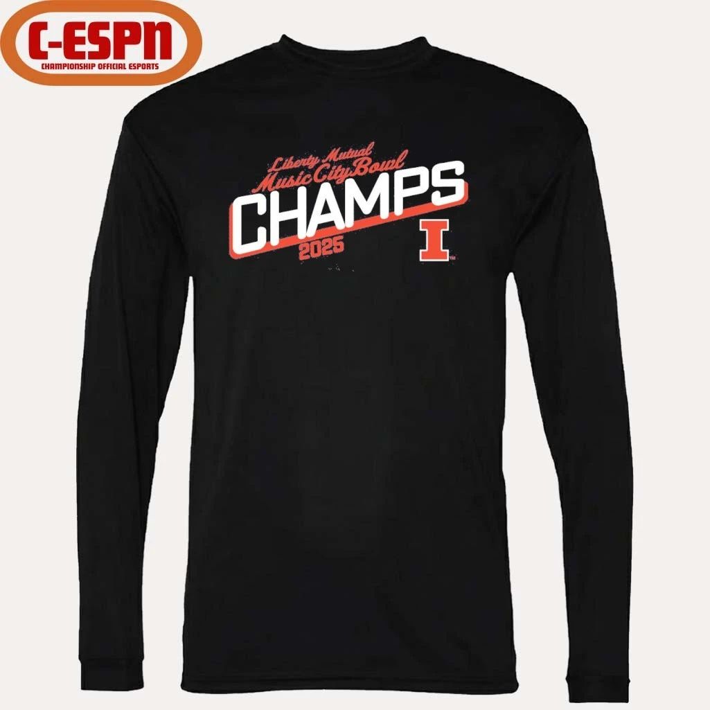 2025 Transperfect Music City Bowl Illinois Champs Shirt