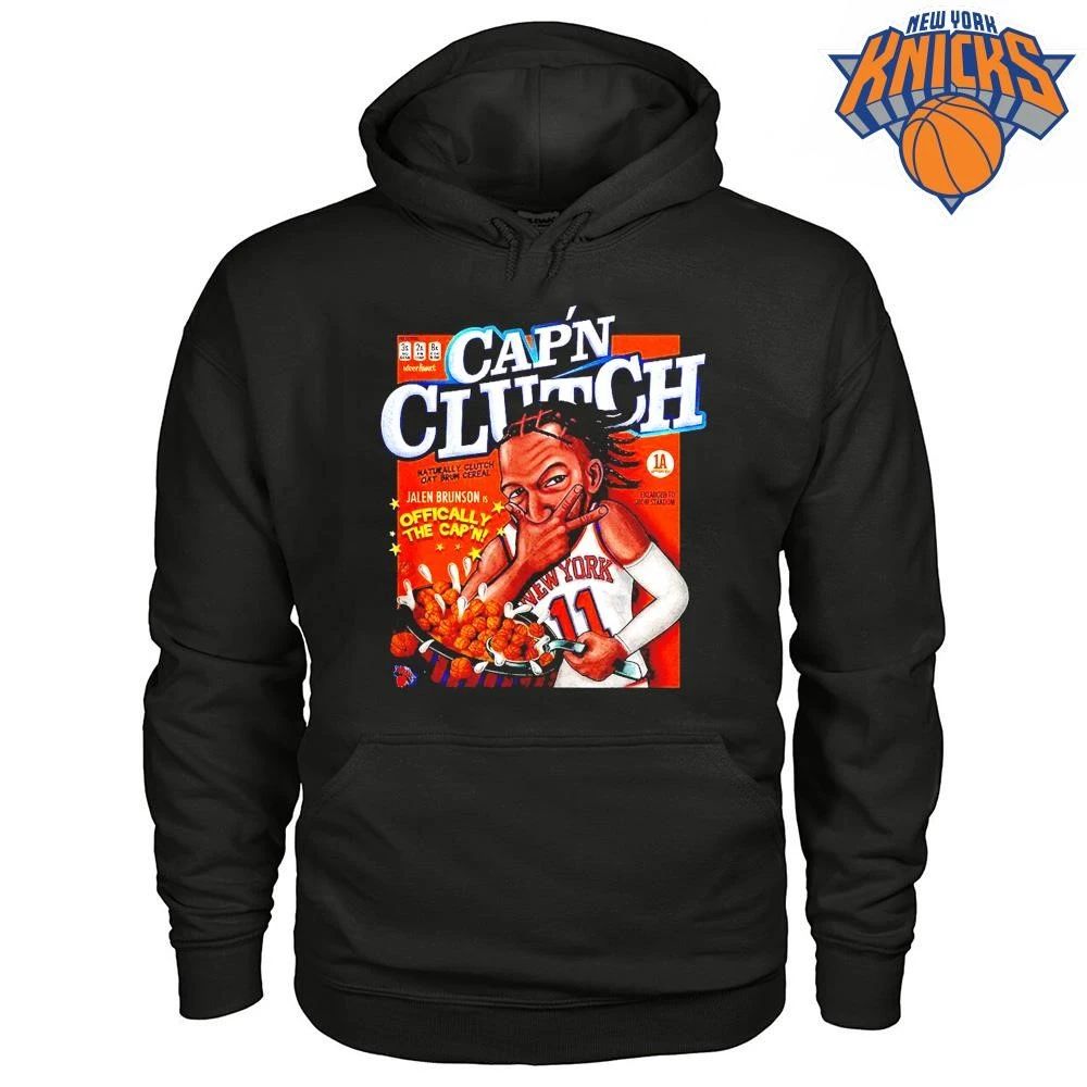 Jalen Brunson New York Knicks Cap’n Clutch Shirt