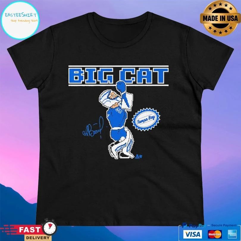 Andrei Vasilevskiy Big Cat Retro Punch Tampa Bay Lightning T-shirts
