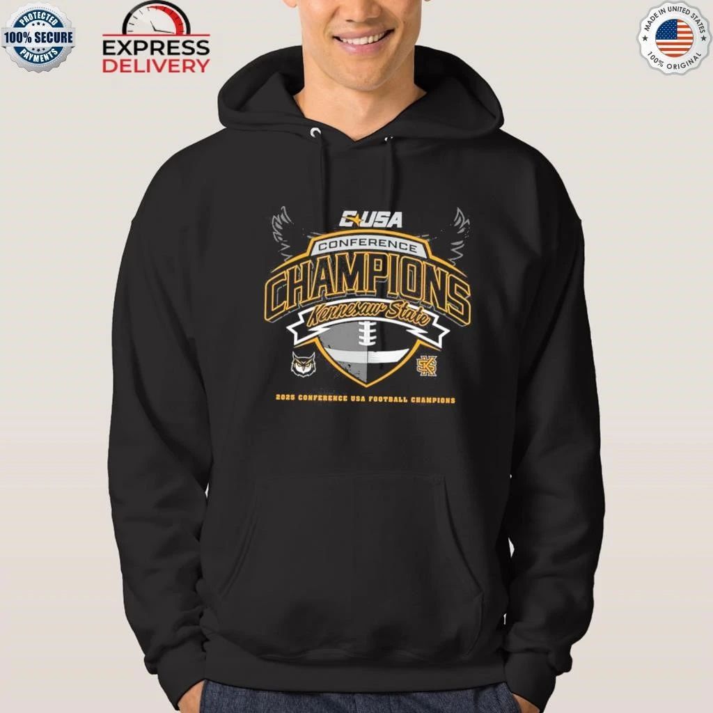 Kennesaw State Owls To The 2025 Champions Conference USA Football Shirt
