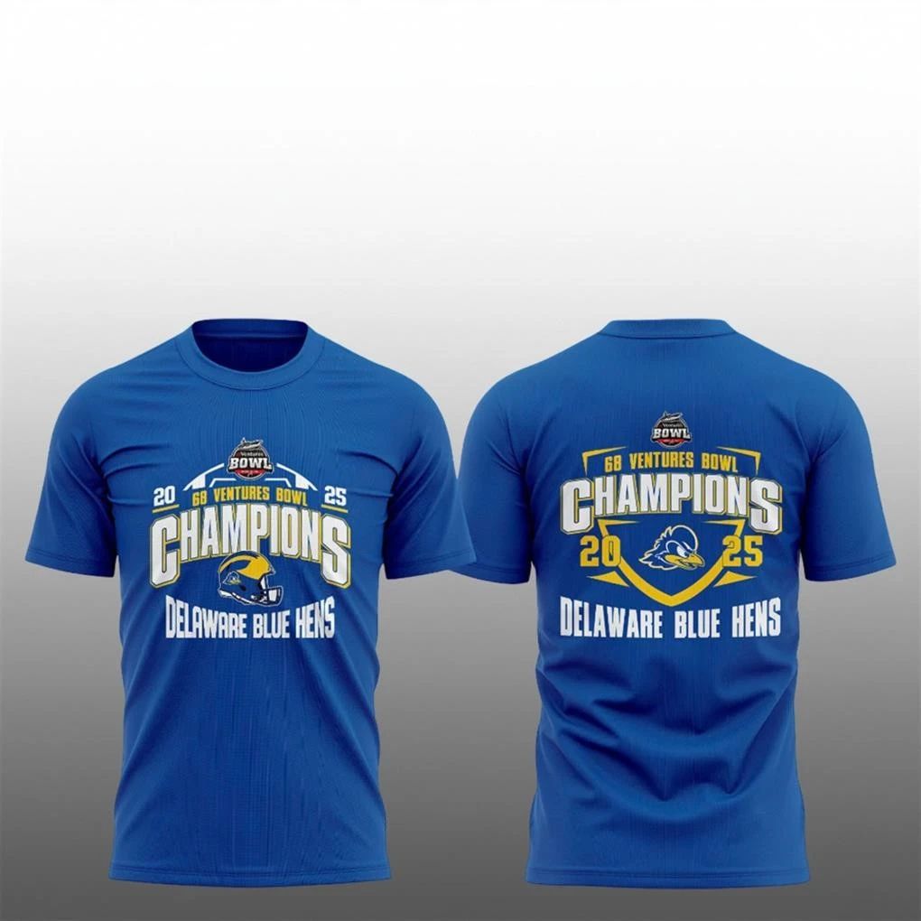 Delaware Fightin Blue Hens 68 Ventures Bowl Champions Shirt