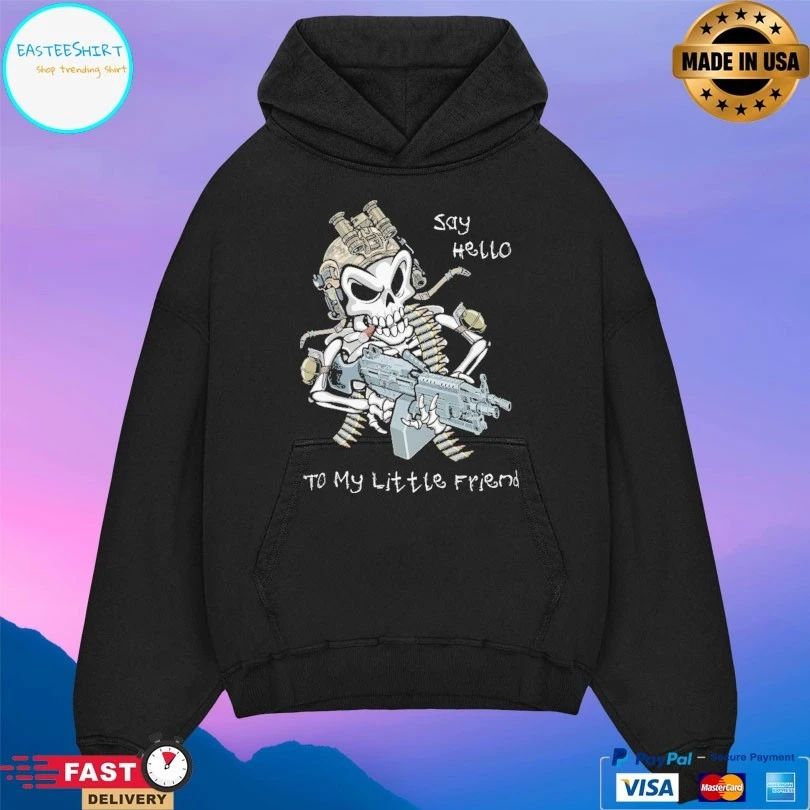 Say Hello To My Little Friend Skeleton T-shirt