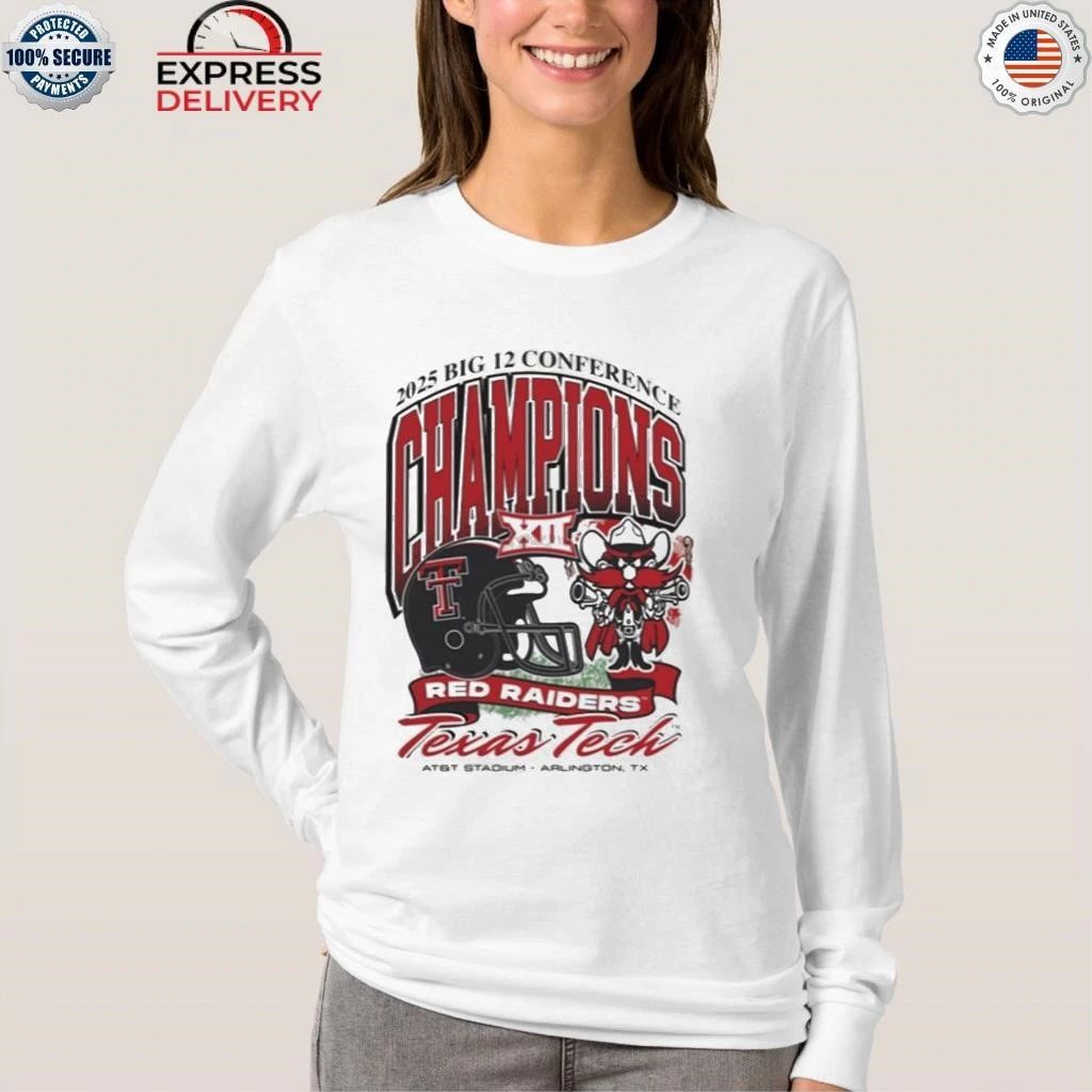 Red Raiders 2025 Big 12 Football Champions Mascot Shirt