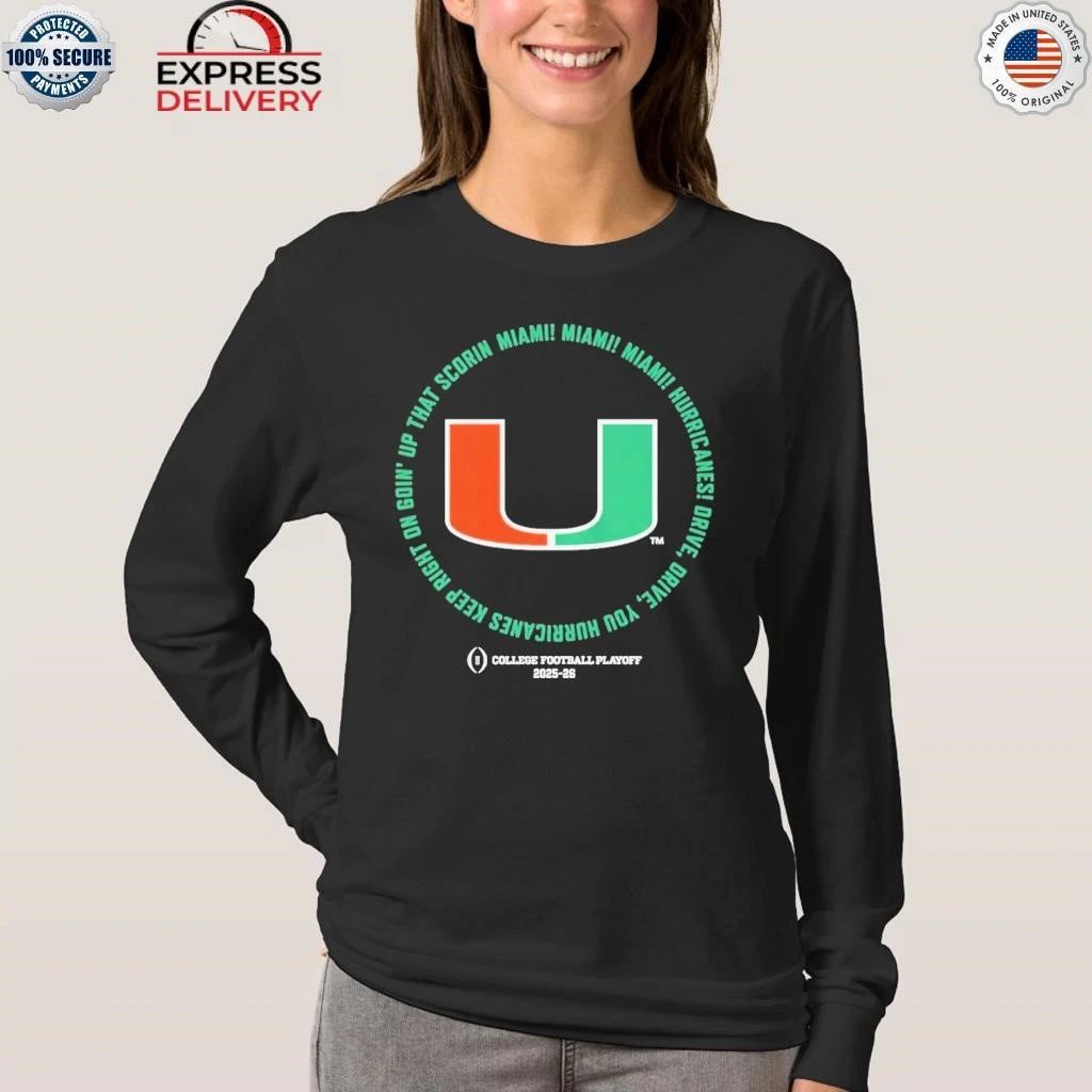 Miami Football 2025 CFP Fight Song Shirt
