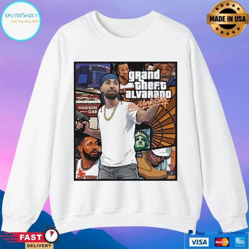 Jose Alvarado Grand Theft Alvarado New York City T-shirts
