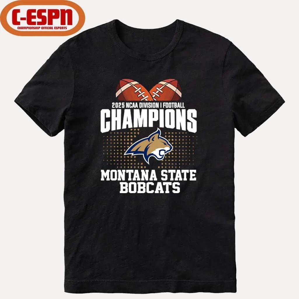 Montana State Football 2025 NCAA DI FCS National Champions T-Shirt