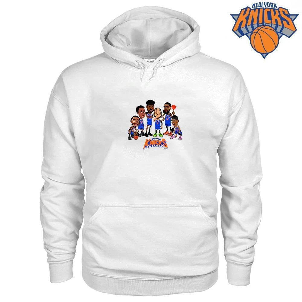 New York Knicks Champions NBA 2026 Cartoon Players Caricature Graphic Shirt