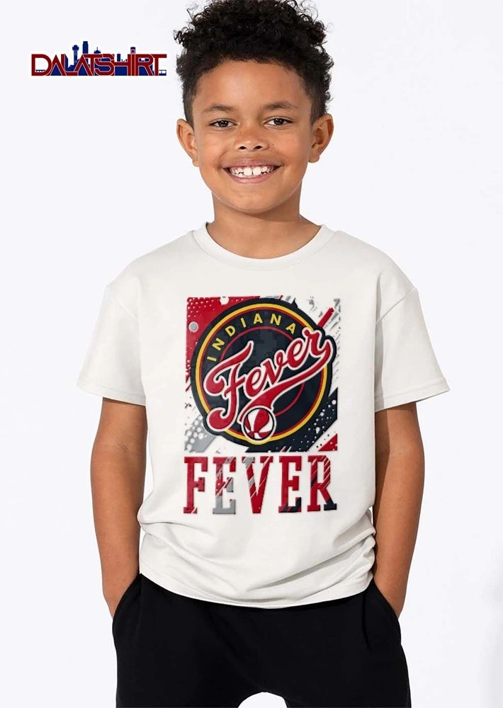 Indiana Fever WNBA Distressed Paint Splatter Circle Logo Basketball shirt