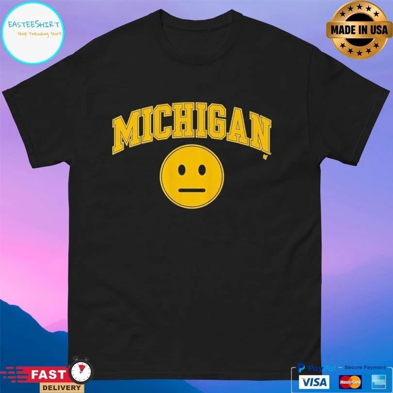 Michigan Wolverines Men’s Basketball Blank Expression T-shirts