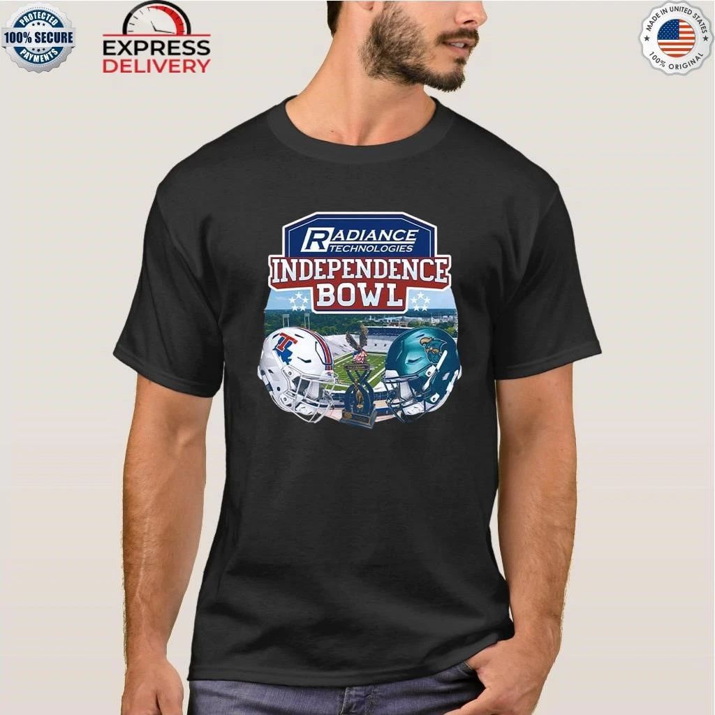 Coastal Carolina Chanticleers Vs Louisiana Tech Bulldogs Matchup On December 30 2025 Radiance Technologies Independence Bowl Shirt