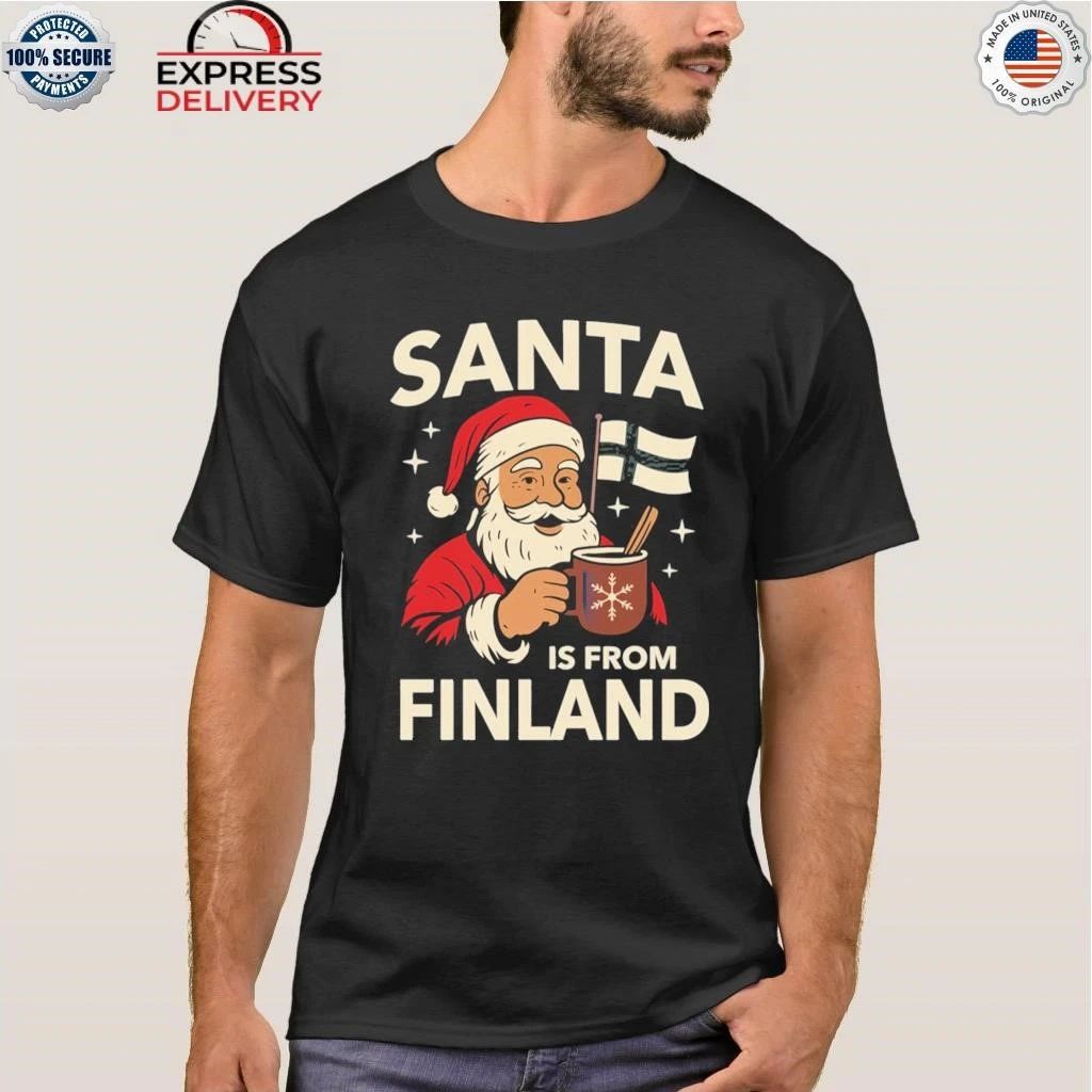 Santa Is From Finland Christmas Shirt