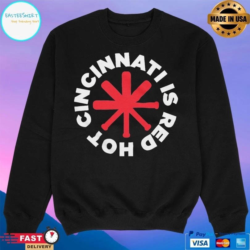 Cincinnati is Red Hot Cincinnati Baseball T-shirts