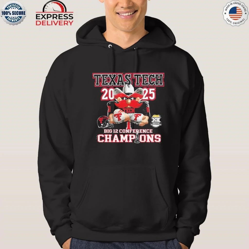 Texas Tech Red Raiders Big 12 Champions 2025 Shirt