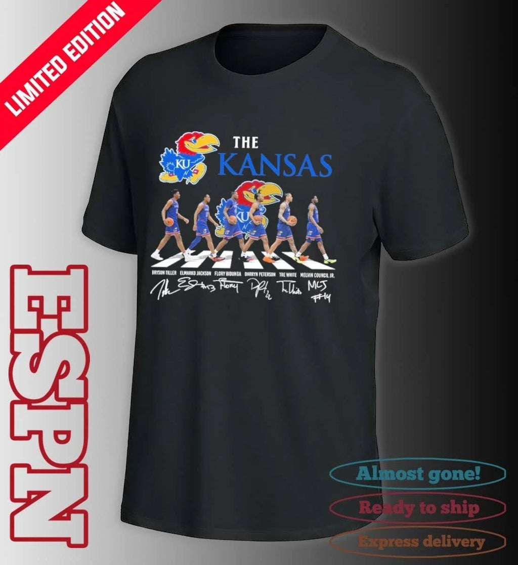 The Kansas Jayhawks Men’s Basketball Abbey Road Shirt