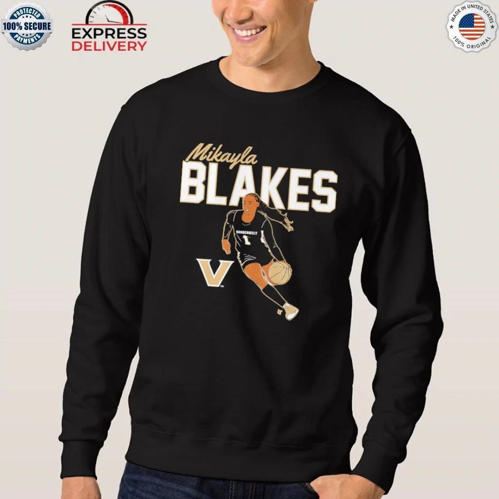 Vanderbilt Basketball Mikayla Blakes Name Pose Shirt
