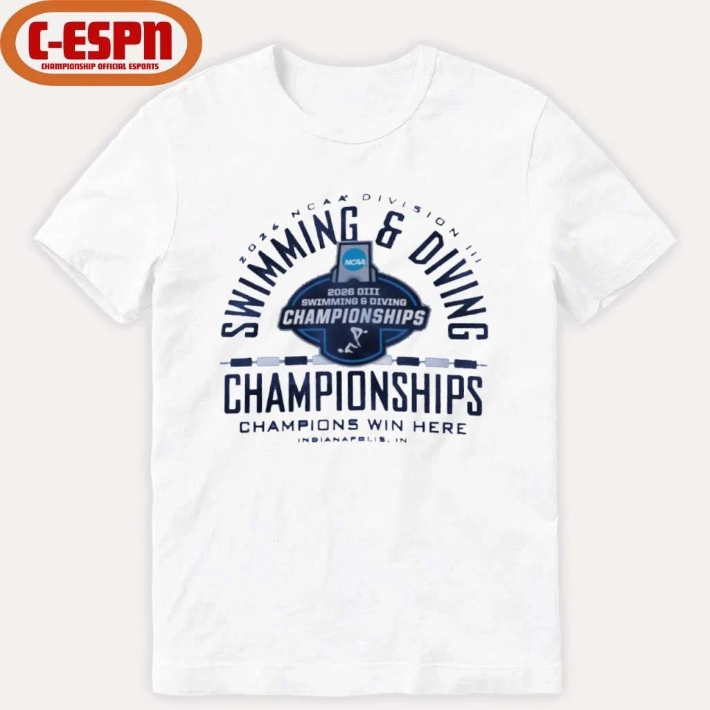 Indianapolis, IN 2026 NCAA DIII Swimming & Diving Championships T-Shirt