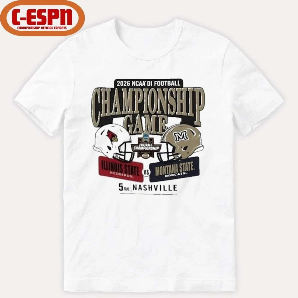 Illinois State vs. Montana State January 5, 2026 NCAA Division I Football Championship Game T-shirt