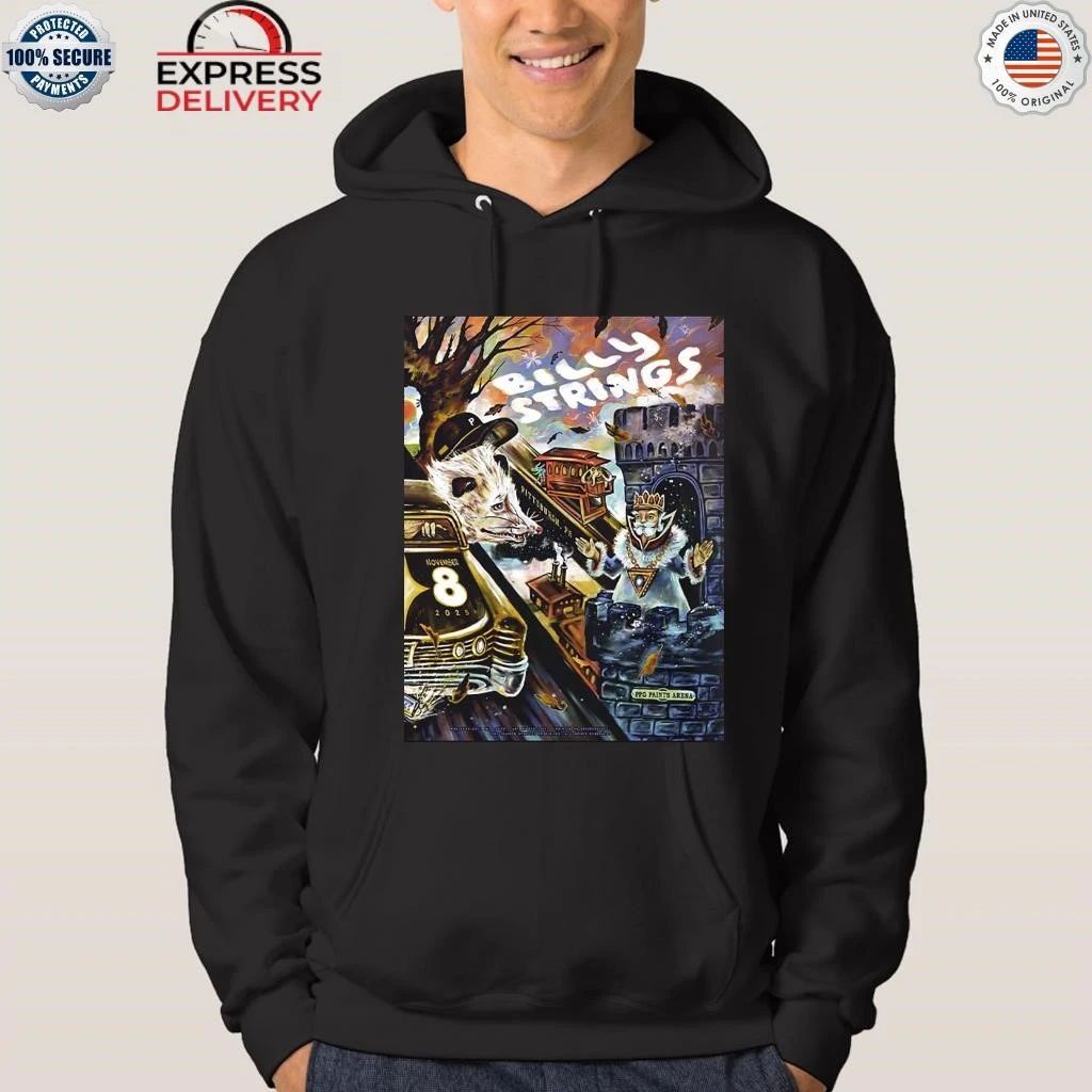 Billy Strings Pittsburgh Pennsylvania 2025 Night 2 Event At PPG Paints Arena On November 8 2025 Shirt