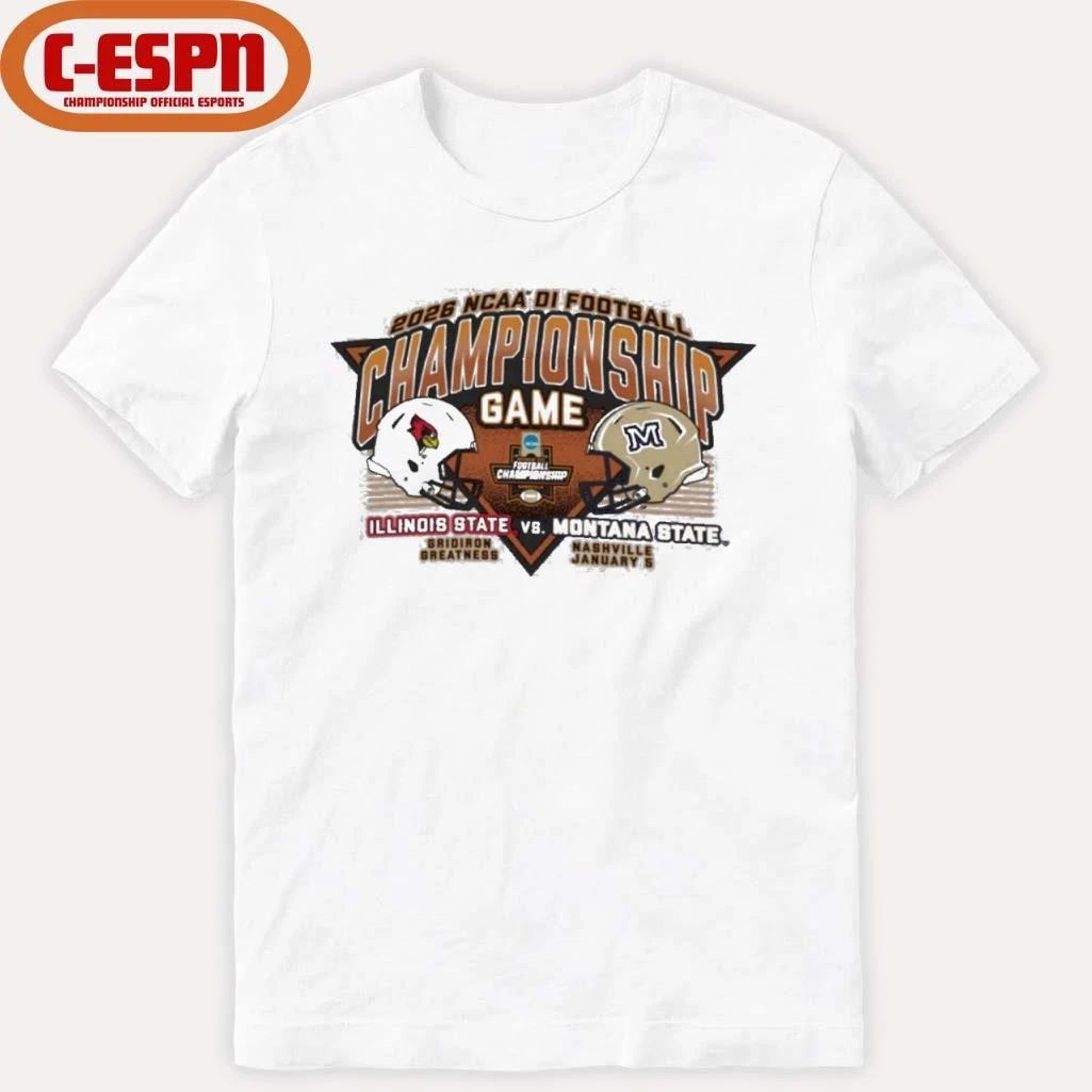 Montana State vs. Illinois State Football 2025 NCAA Division I FCS Football Championship Nashville T-Shirt