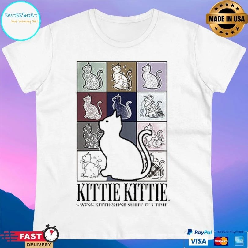 Kittie Kittie Saving Kitties One T-shirt At A Time T-shirt