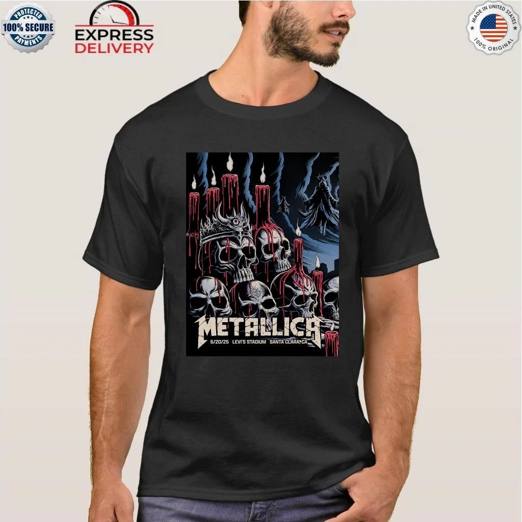 Metallica Santa Clara June 20, 2025 Screen Printed Concert Shirt
