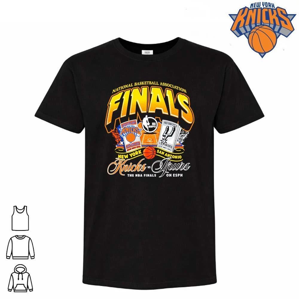 NBA Finals 2026 Game 1 New York Knicks vs San Antonio Spurs National Basketball Association Bootleg Vintage Retro Graphic T Shirt