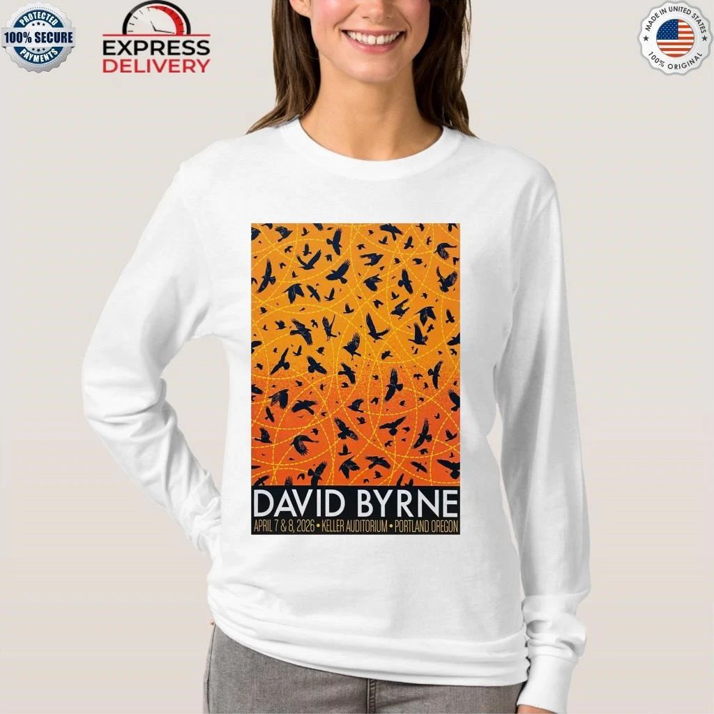 David Byrne Apr 7-8 2026 Portland, Keller Auditorium Shirt