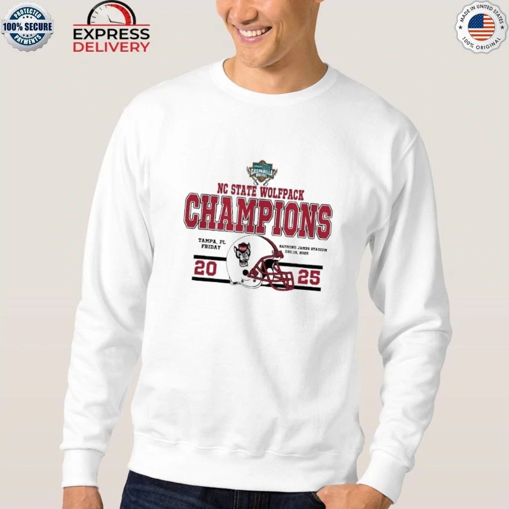 NC State Wolfpack To The Champions 2025 Union Home Mortgage Gasparilla Bowl Shirt