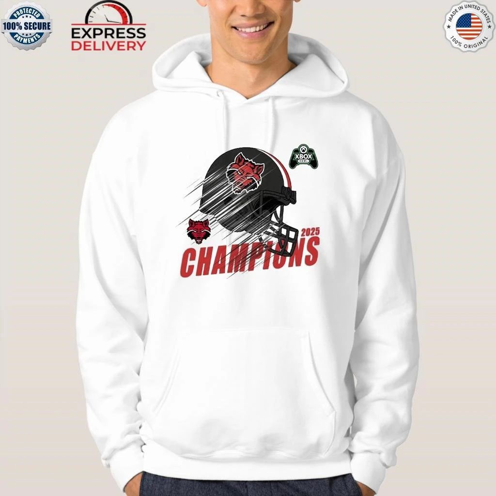 Red Wolves Football 2025 Xbox Bowl Champions Arkansas State Red Wolves Football Shirt