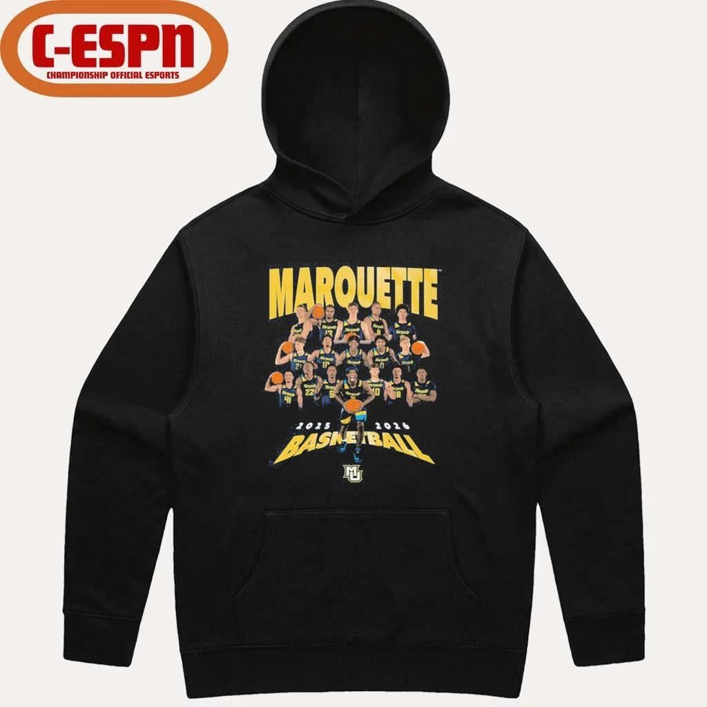 2025-2026 Marquette Men’s Basketball Team Shirt