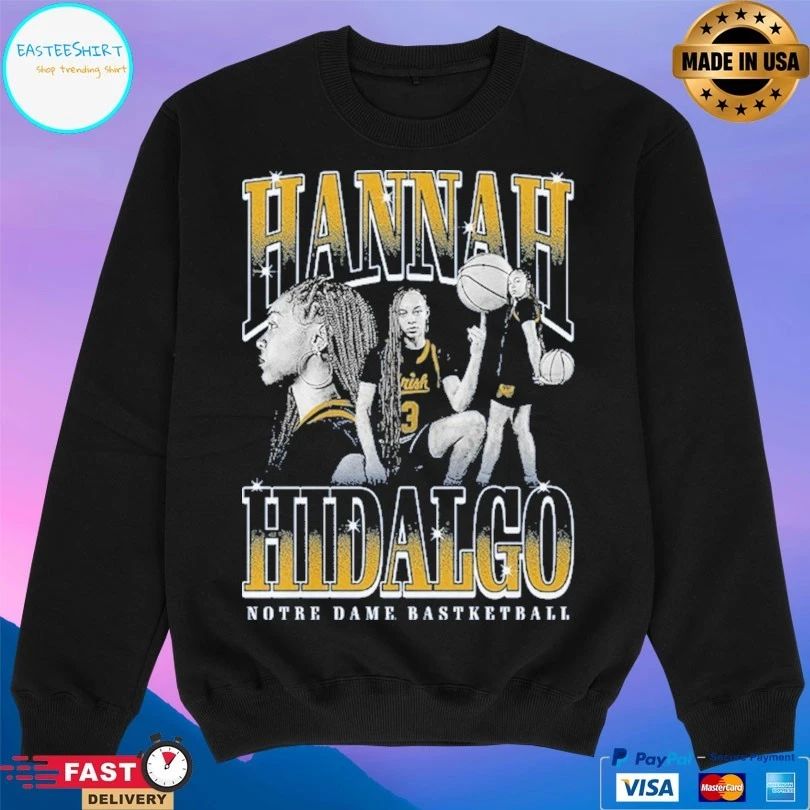Notre Dame Fighting Hannah Hidalgo Notre Dame Basketball T-shirts