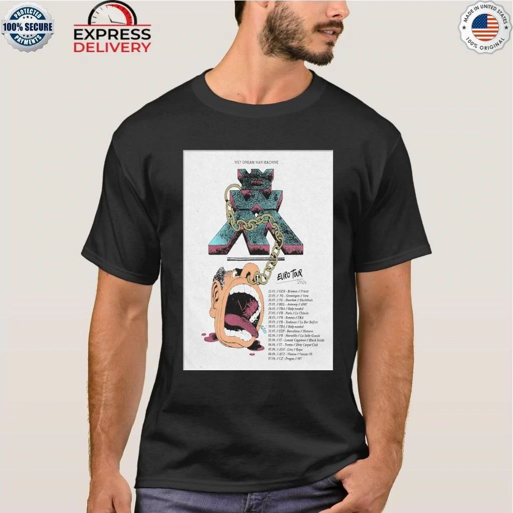 Wet Dream War Machine Euro 2026 Tour Shirt