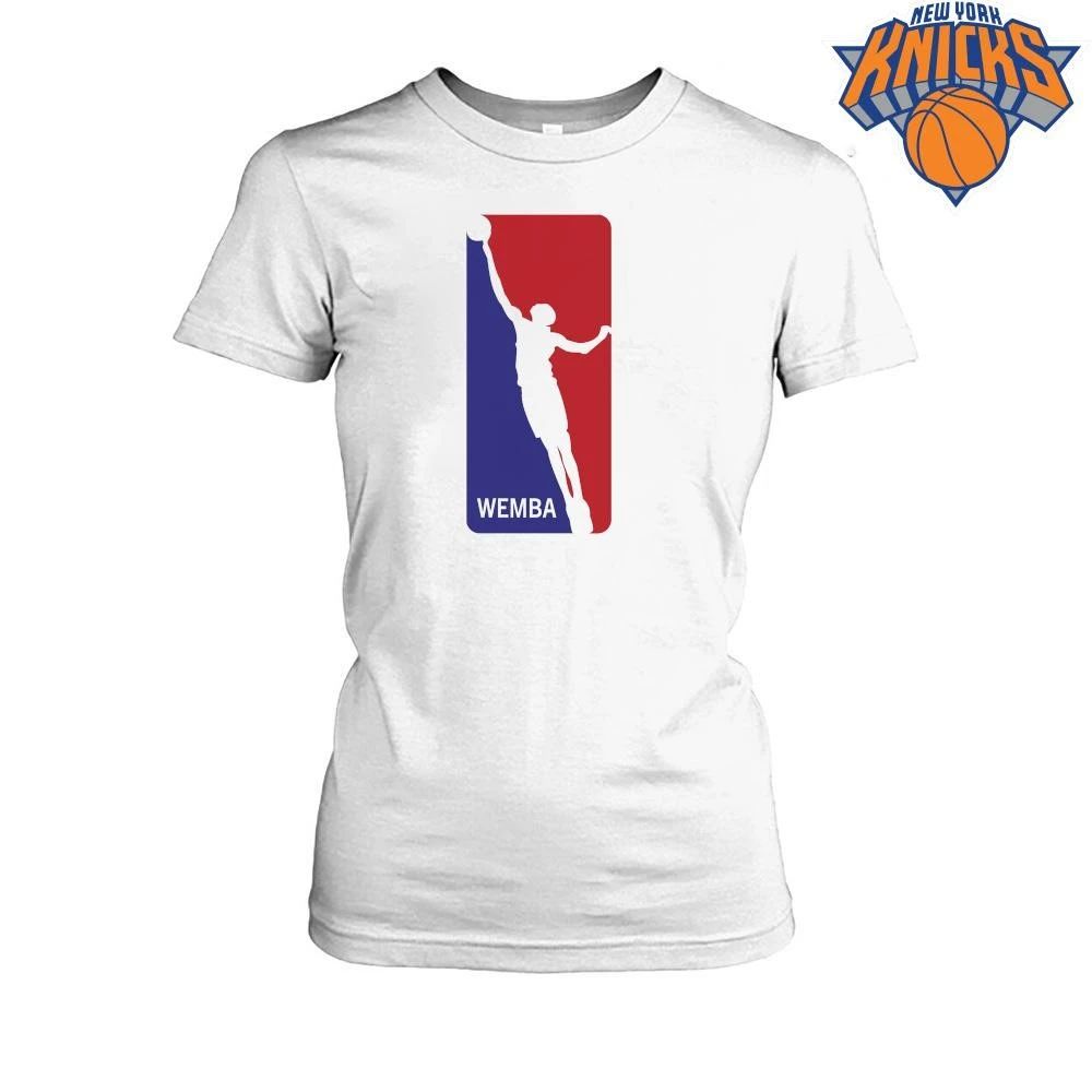 Victor Wembanyama Wemba NBA Logo Silhouette San Antonio Basketball T Shirt