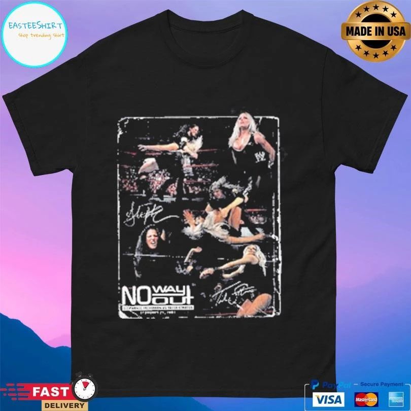 Stephanie Mcmahon Vs Trish Stratus No Way Out 25th Anniversary T-shirts