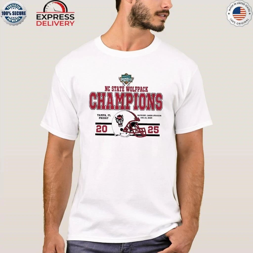 NC State Wolfpack To The Champions 2025 Union Home Mortgage Gasparilla Bowl Shirt