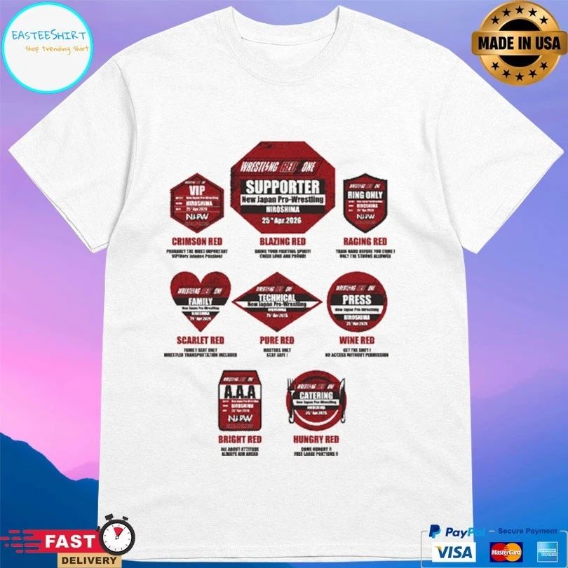 Wrestling Redzone In Hiroshima 2026 T-shirt