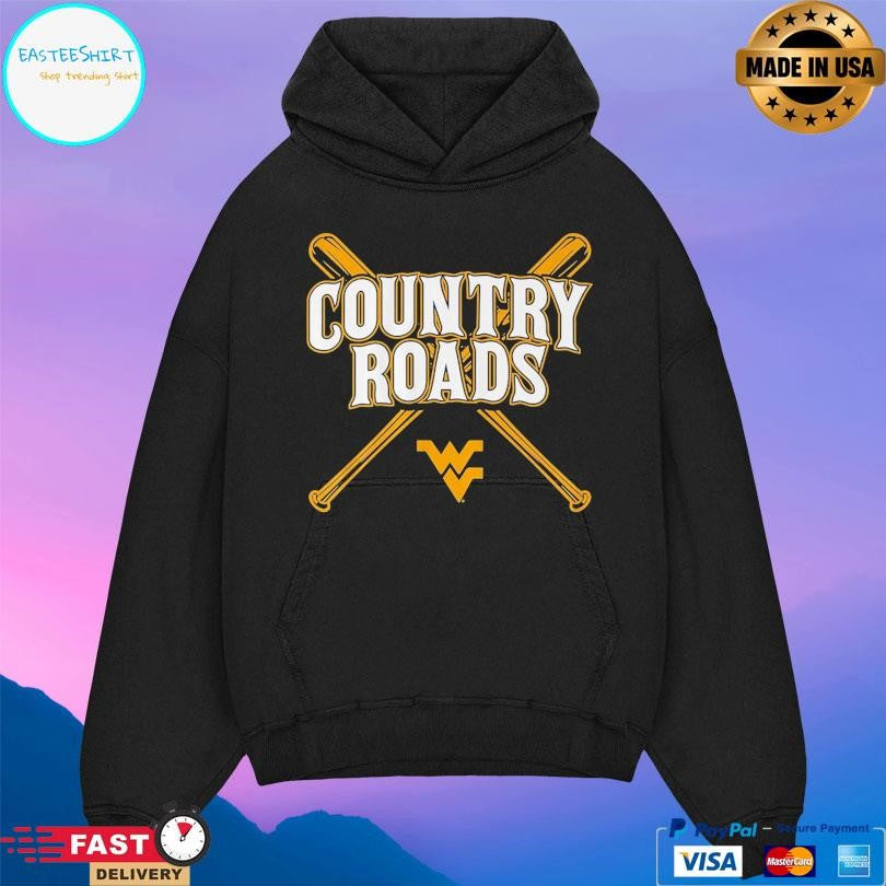 West Virginia Baseball Country Roads Shirt