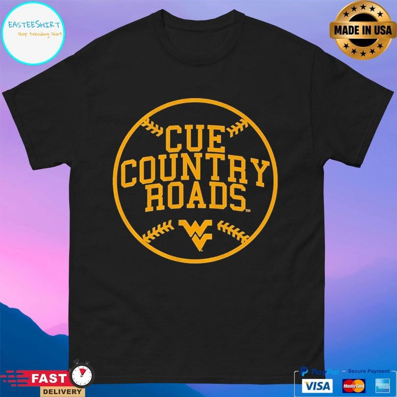 West Virginia Baseball Cue Country Roads Shirt