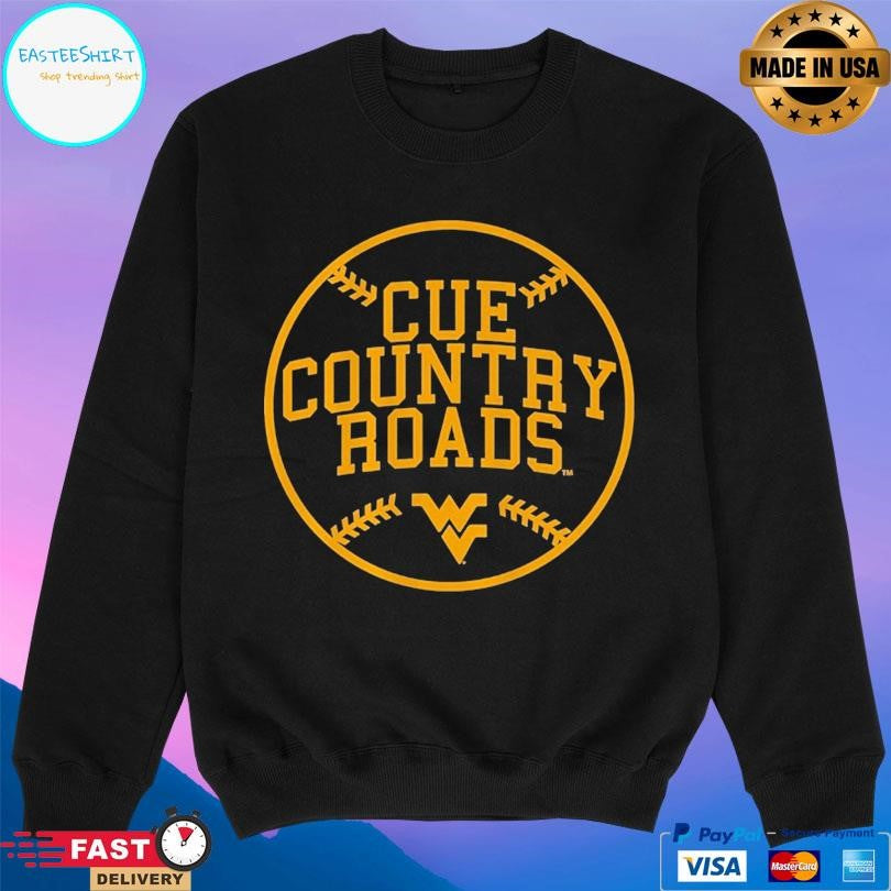 West Virginia Baseball Cue Country Roads Shirt