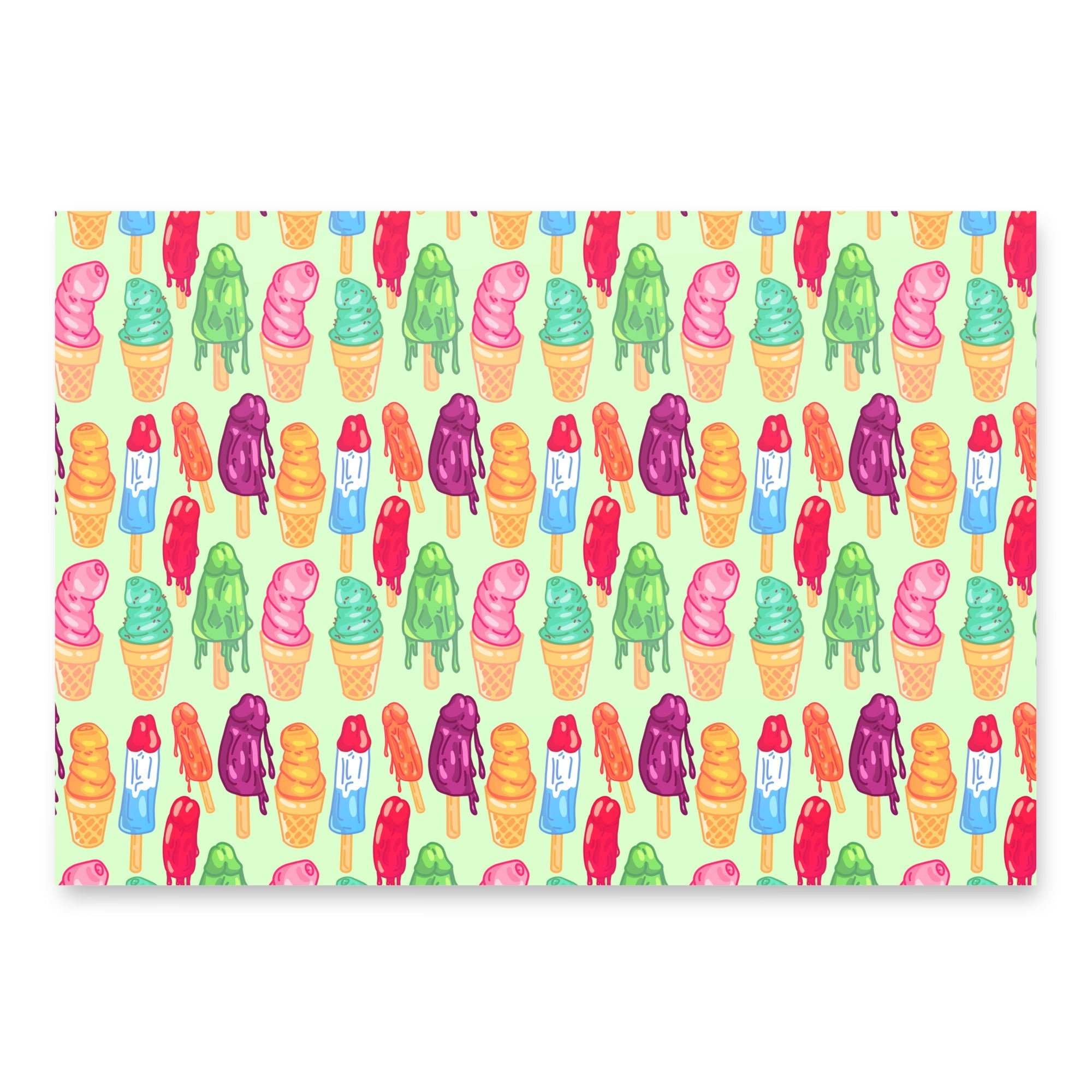 NSFW Pattern Wrapping Paper Sheets