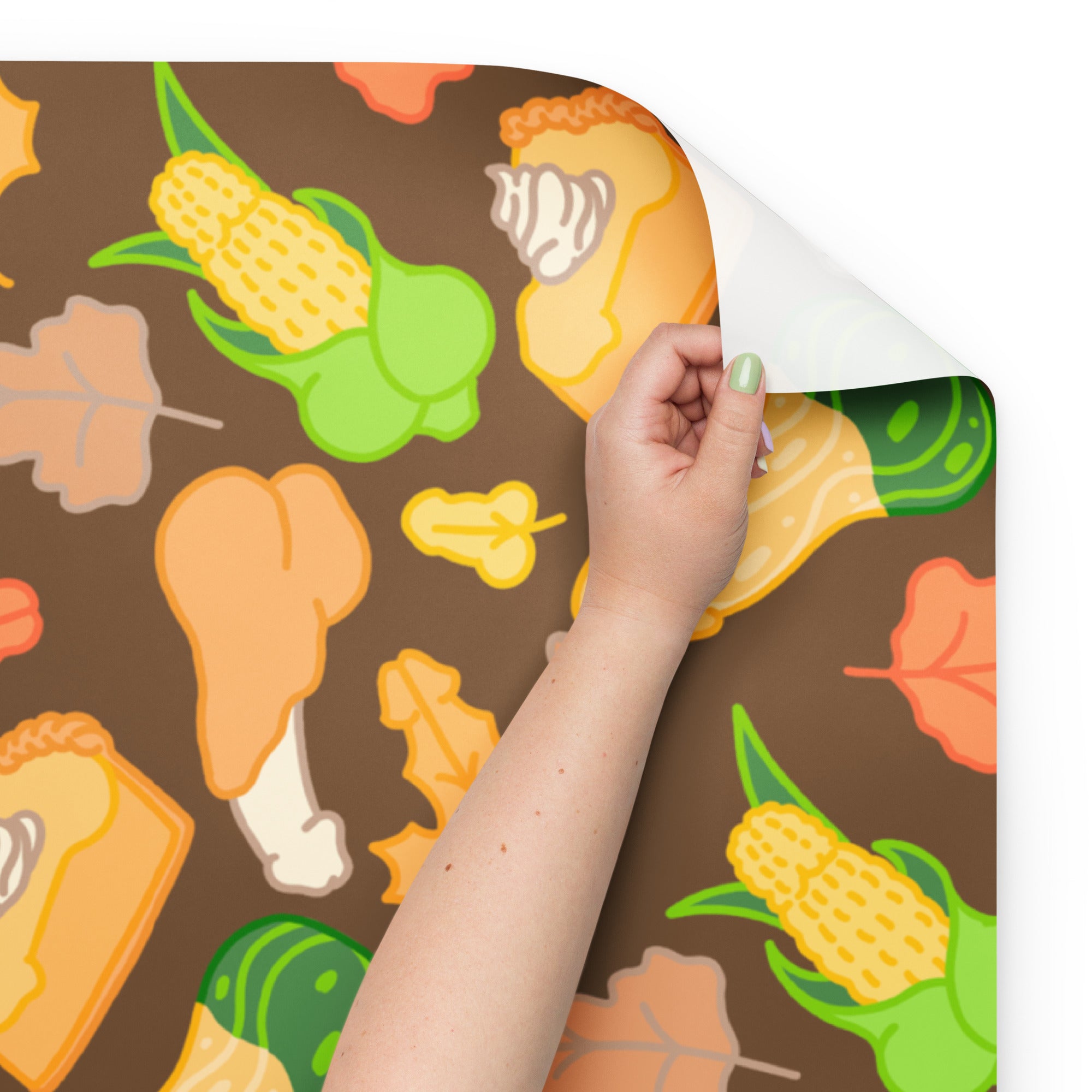 Thanksgiving Peens Pattern Wrapping Paper Sheets